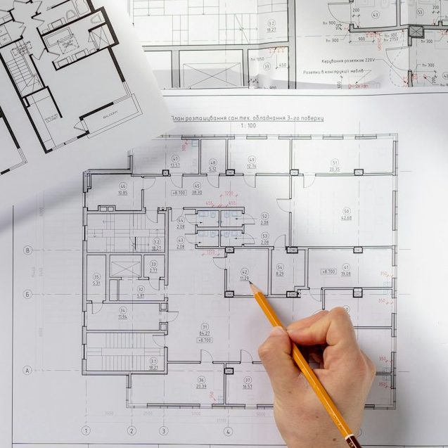 Gebäudegrundriss als Basis für die Erstellung von Flucht- und Rettungsplänen